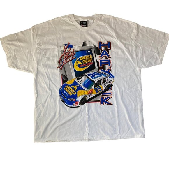 Other - Vintage Kevin Harvick #29 NASCAR America Online AOL Racing T-Shirt Size 2XL